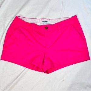 OLD NAVY Women’s Hot Pink Shorts Size 8 Regular